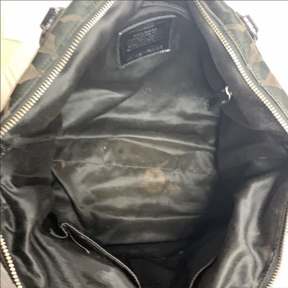 Black Coach Poppy Signature Jacquard Tote F20026 - Picture 8 of 10